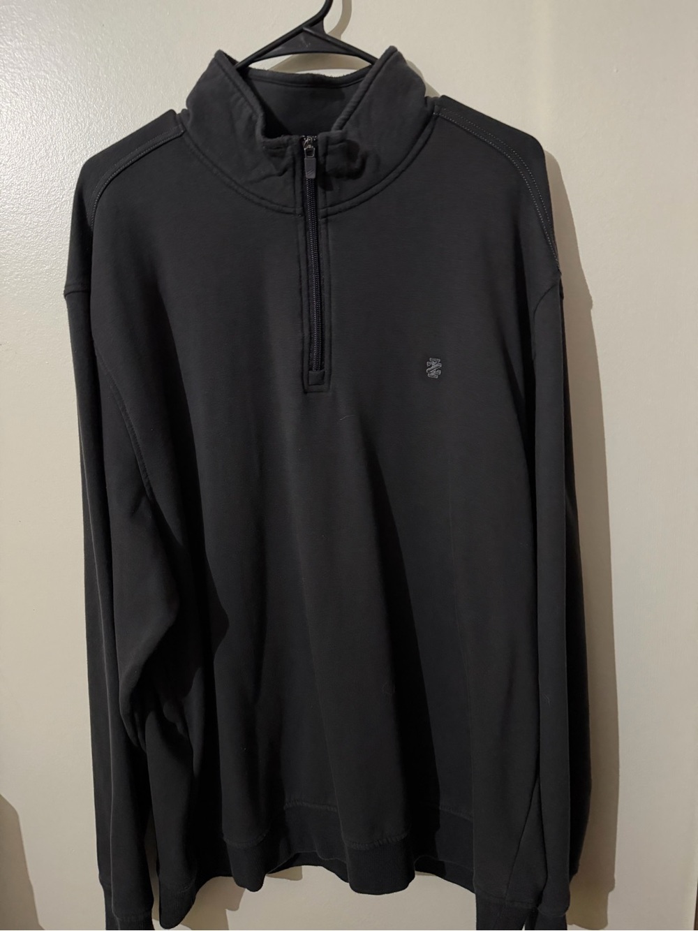 Izod Men's Black Half-Zip Pullover Sweater